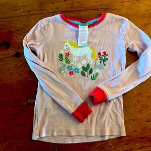 Mini Boden unicorn PJ top